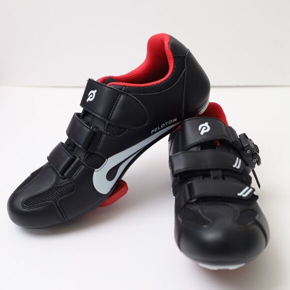 Peloton Black and Red Cycling Shoes With Cleats Unisex Sz 39 - Picture 11 of 11
